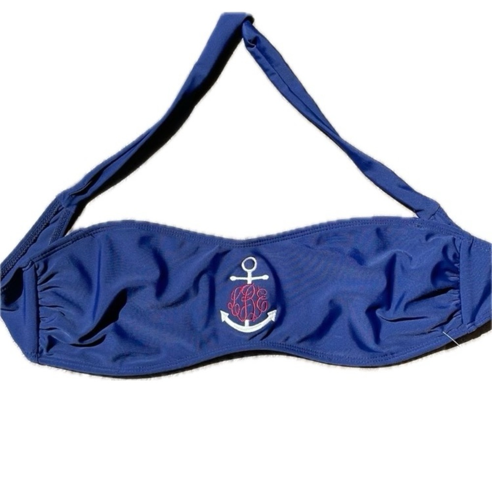 Ralph Lauren Logo bandeau bikini top